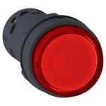 Schneider Electric Моноблочная кнопка с подсветкой, пластик, красный, Ø22, встроенный светодиод, пружинный возврат, 230…240 V AC, 1 НО (арт. XB7NW34M1) в Нижнем Новгороде фото